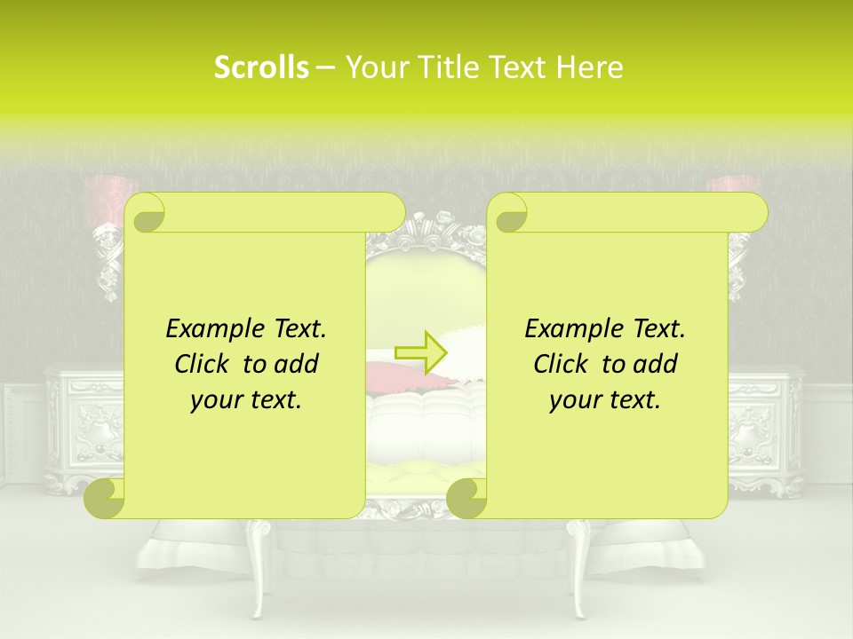 Cushion Pillow Fashionable PowerPoint Template