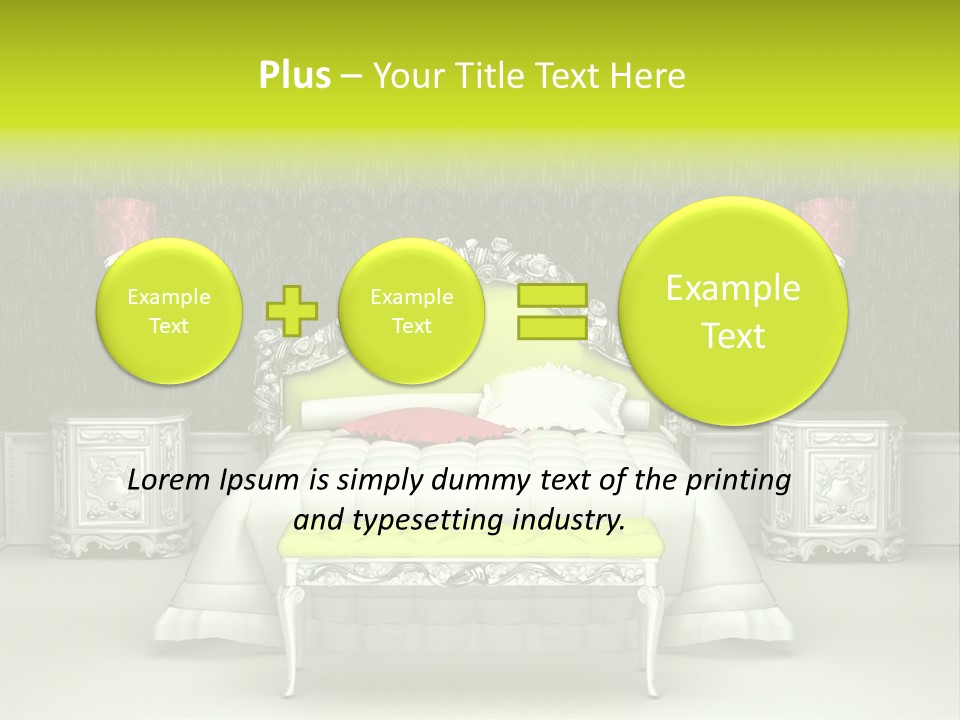 Cushion Pillow Fashionable PowerPoint Template