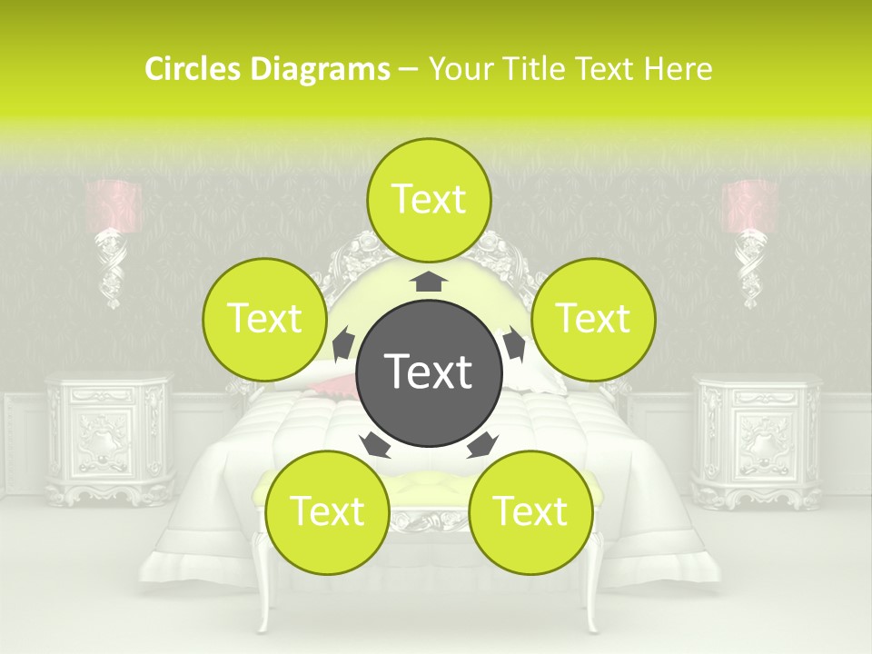 Cushion Pillow Fashionable PowerPoint Template