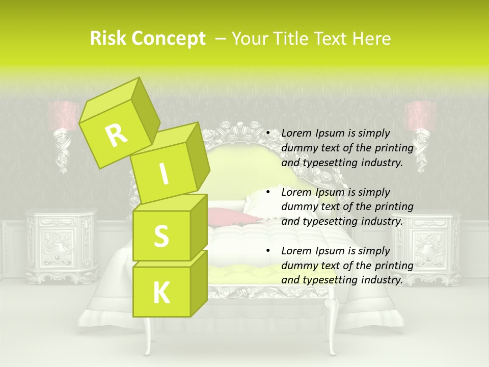 Cushion Pillow Fashionable PowerPoint Template