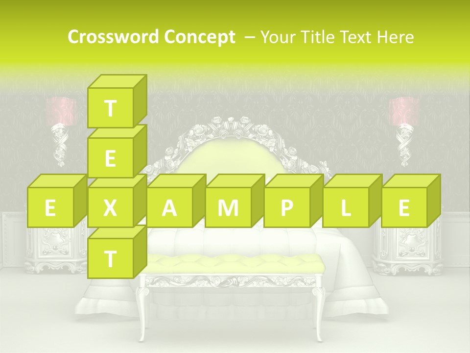 Cushion Pillow Fashionable PowerPoint Template