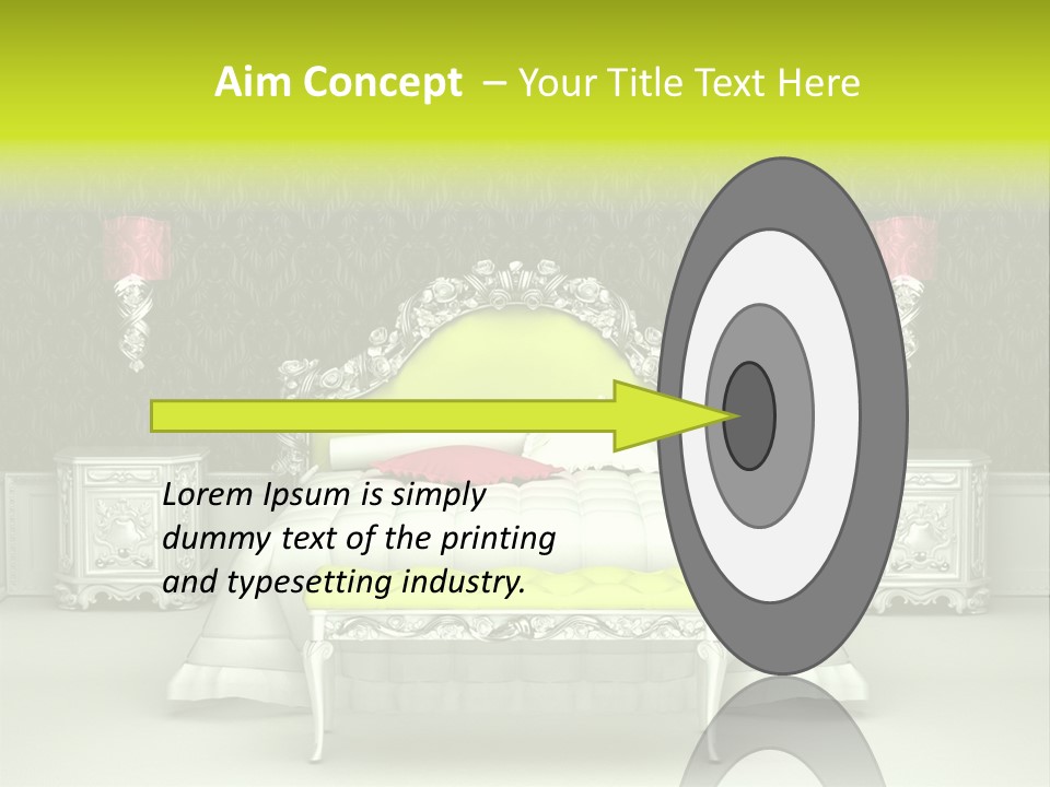 Cushion Pillow Fashionable PowerPoint Template