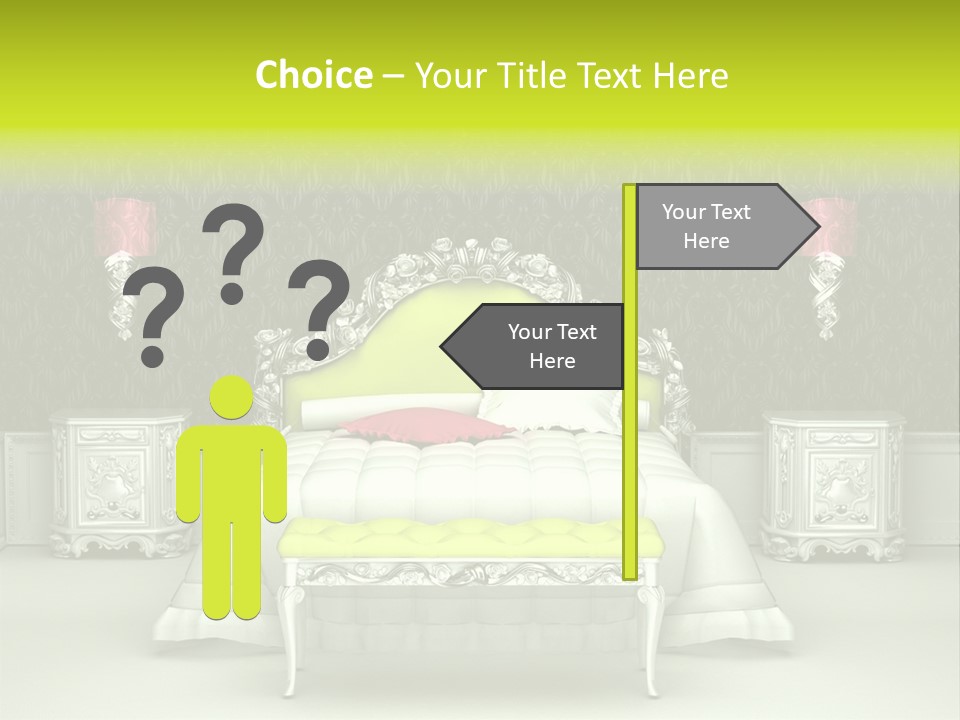 Cushion Pillow Fashionable PowerPoint Template