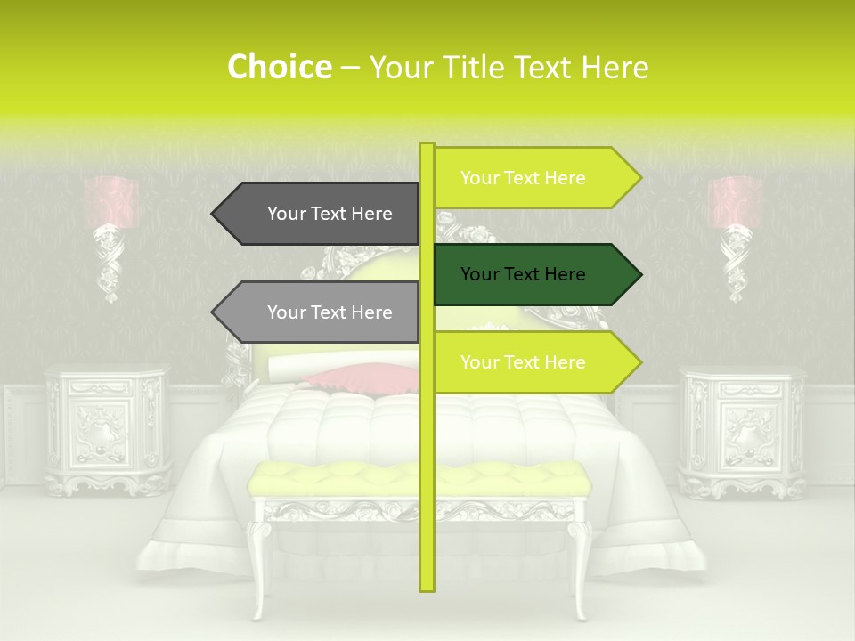 Cushion Pillow Fashionable PowerPoint Template