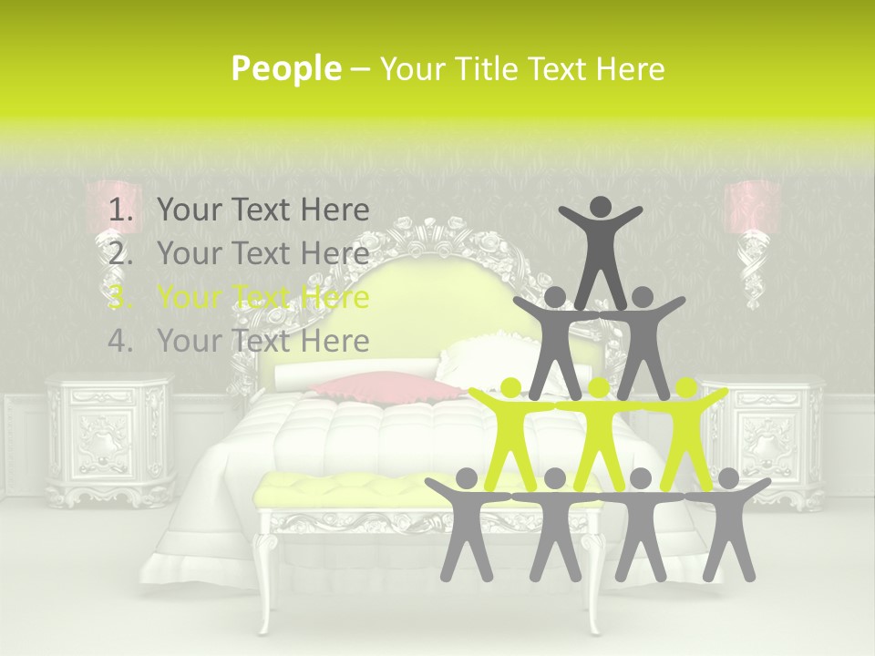 Cushion Pillow Fashionable PowerPoint Template