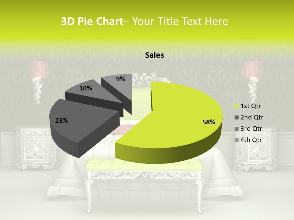 Cushion Pillow Fashionable PowerPoint Template