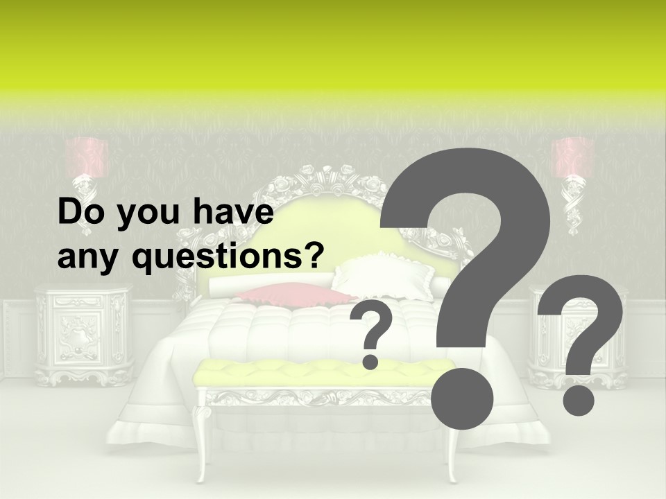 Cushion Pillow Fashionable PowerPoint Template