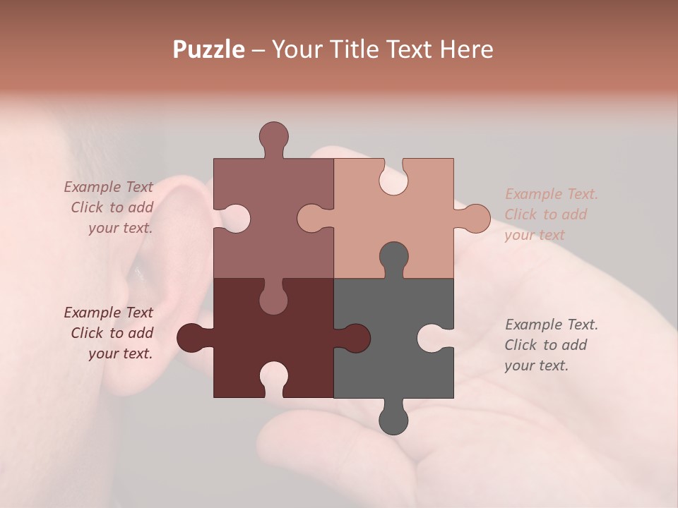 Using Closeup Perception PowerPoint Template