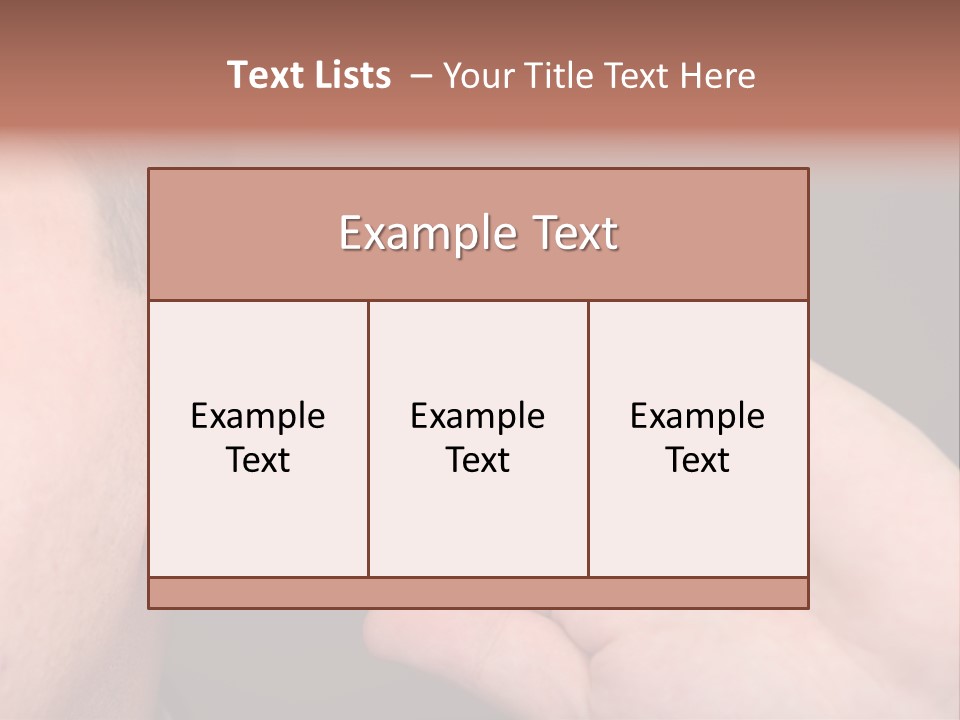 Using Closeup Perception PowerPoint Template