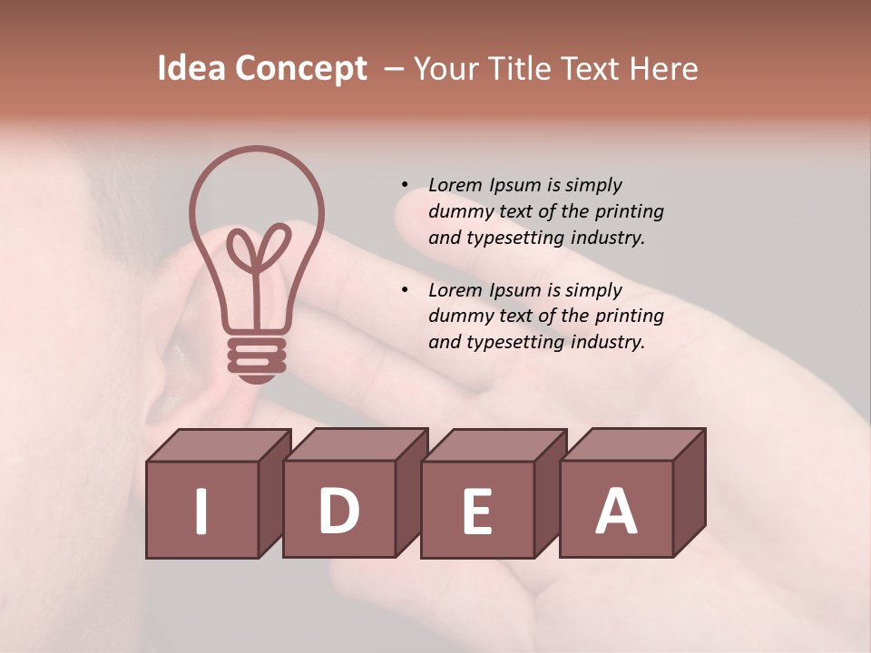 Using Closeup Perception PowerPoint Template