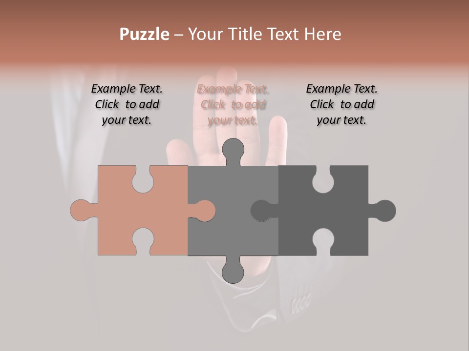 Suit Space Gesture PowerPoint Template
