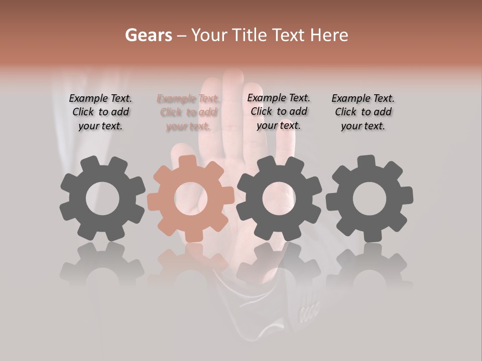 Suit Space Gesture PowerPoint Template