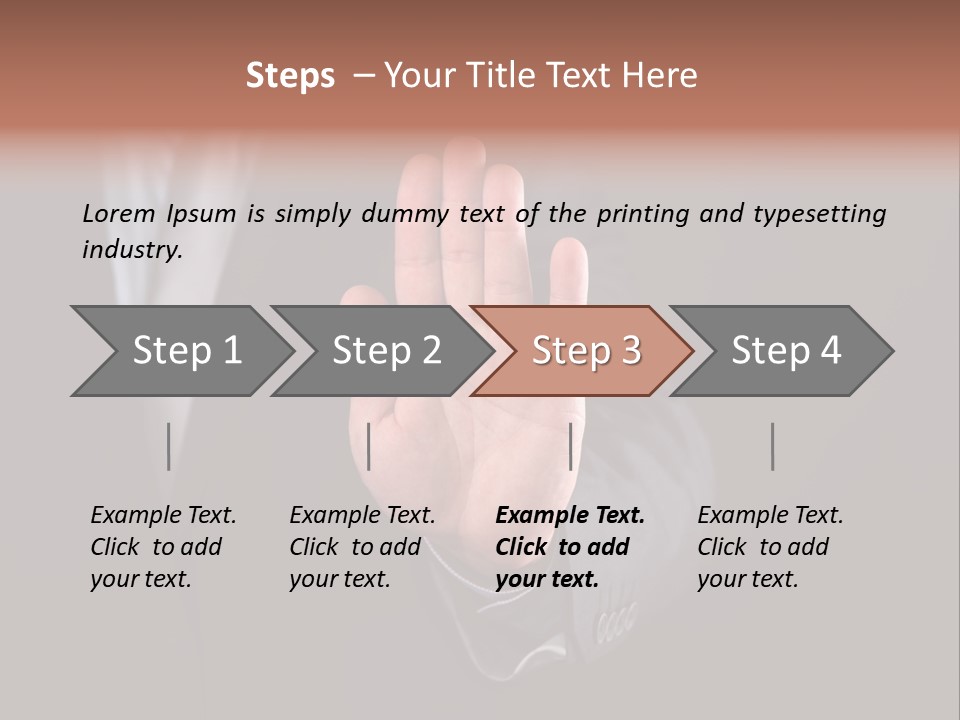 Suit Space Gesture PowerPoint Template