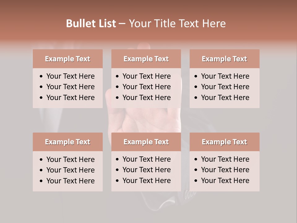 Suit Space Gesture PowerPoint Template