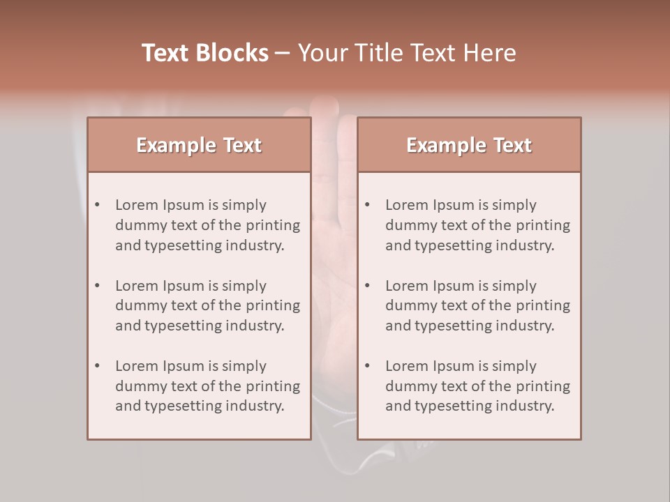Suit Space Gesture PowerPoint Template