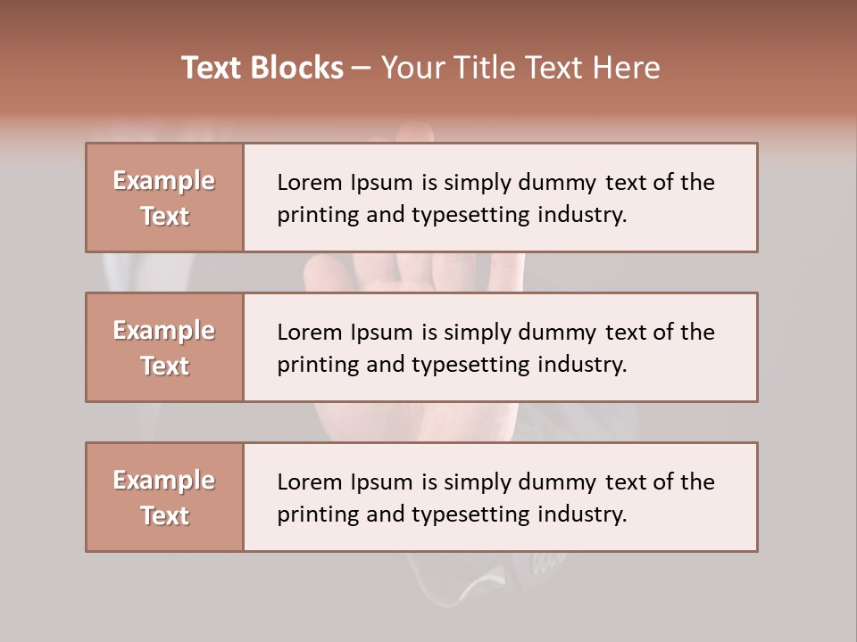 Suit Space Gesture PowerPoint Template