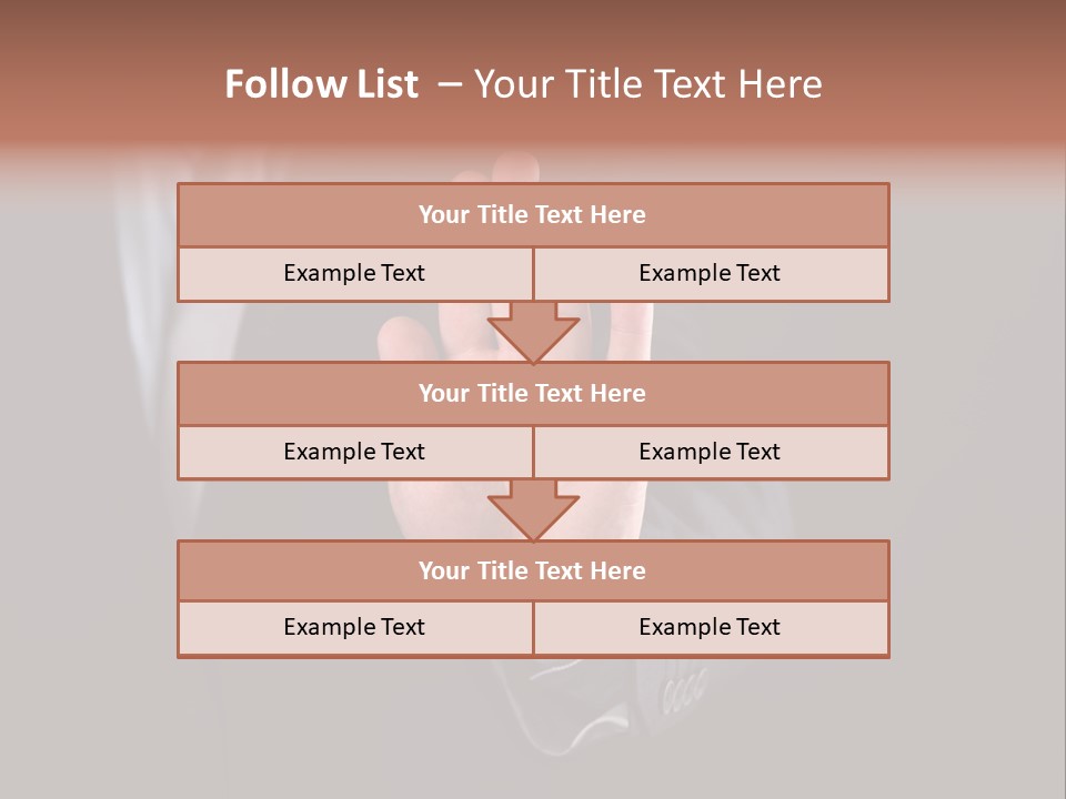 Suit Space Gesture PowerPoint Template