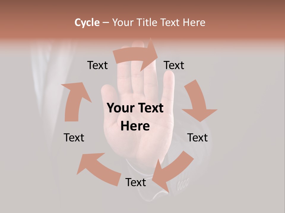 Suit Space Gesture PowerPoint Template