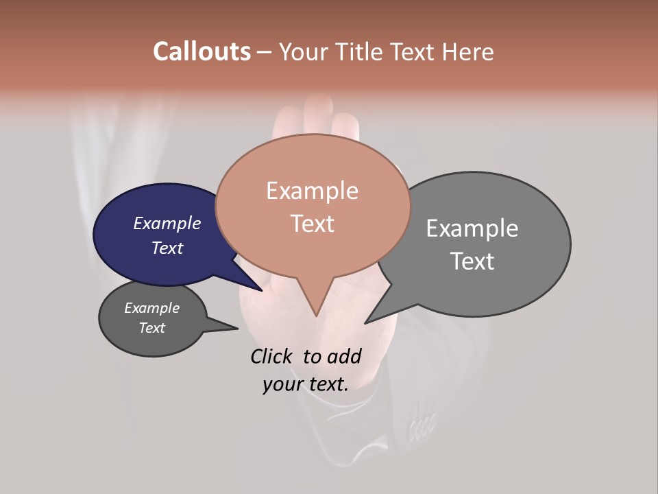 Suit Space Gesture PowerPoint Template