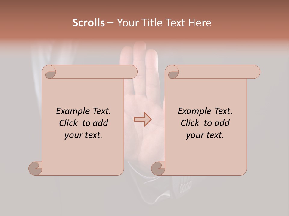Suit Space Gesture PowerPoint Template