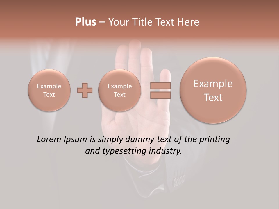 Suit Space Gesture PowerPoint Template