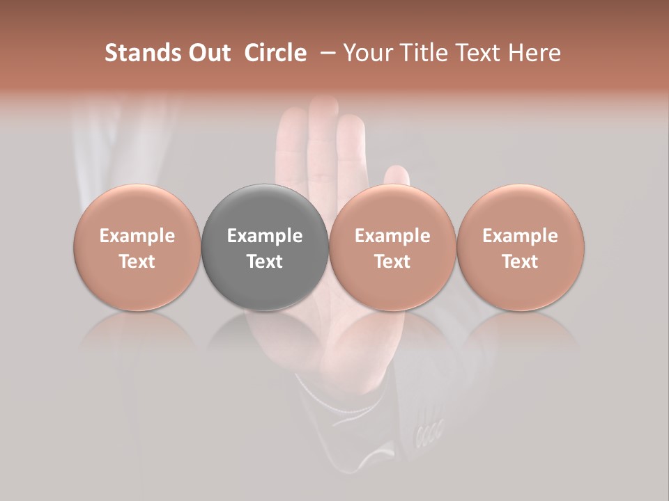 Suit Space Gesture PowerPoint Template