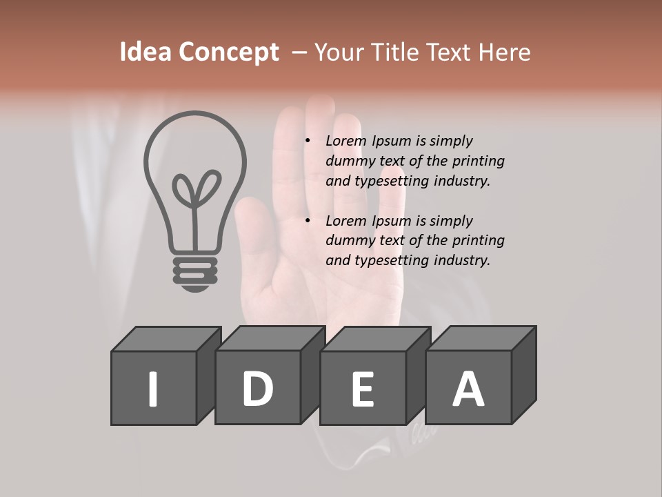 Suit Space Gesture PowerPoint Template