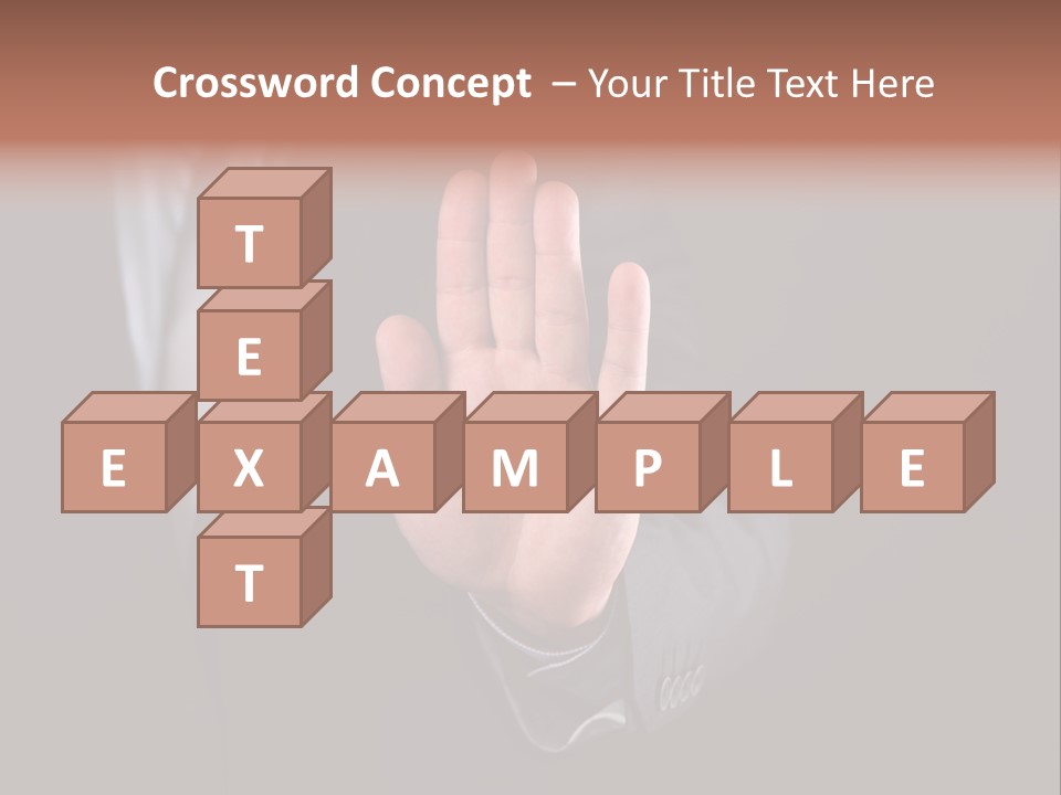 Suit Space Gesture PowerPoint Template
