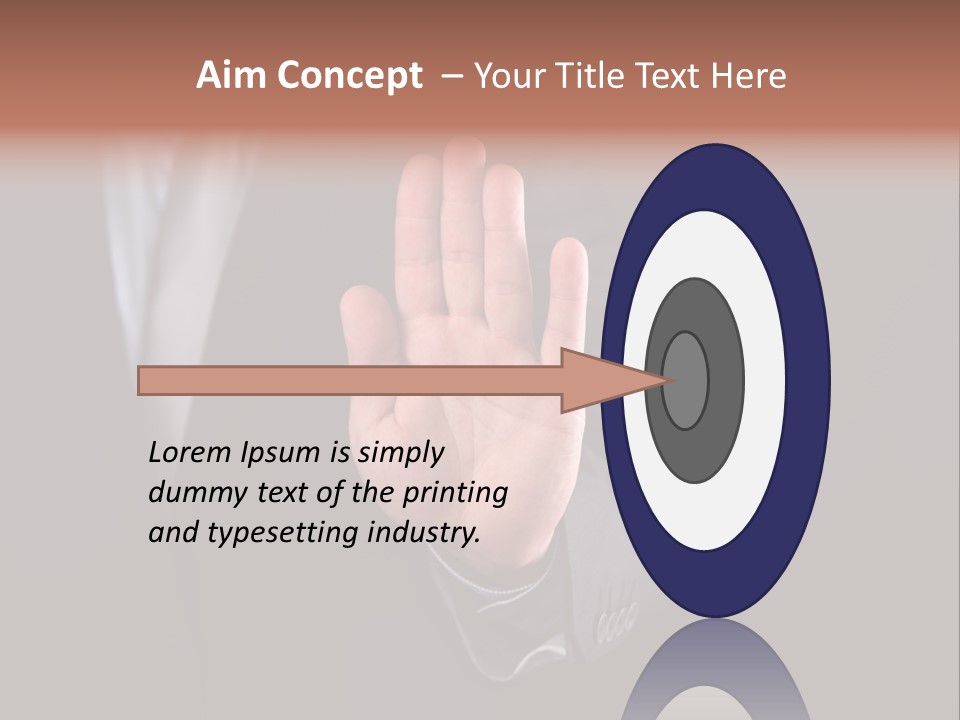 Suit Space Gesture PowerPoint Template