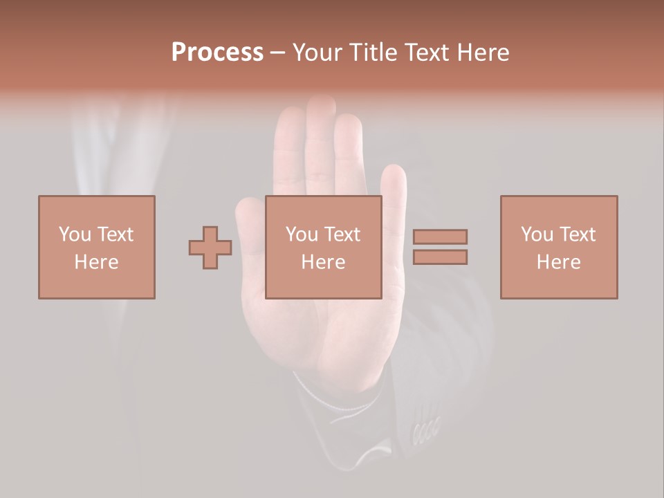 Suit Space Gesture PowerPoint Template