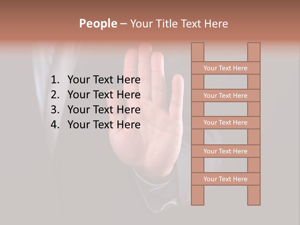 Suit Space Gesture PowerPoint Template