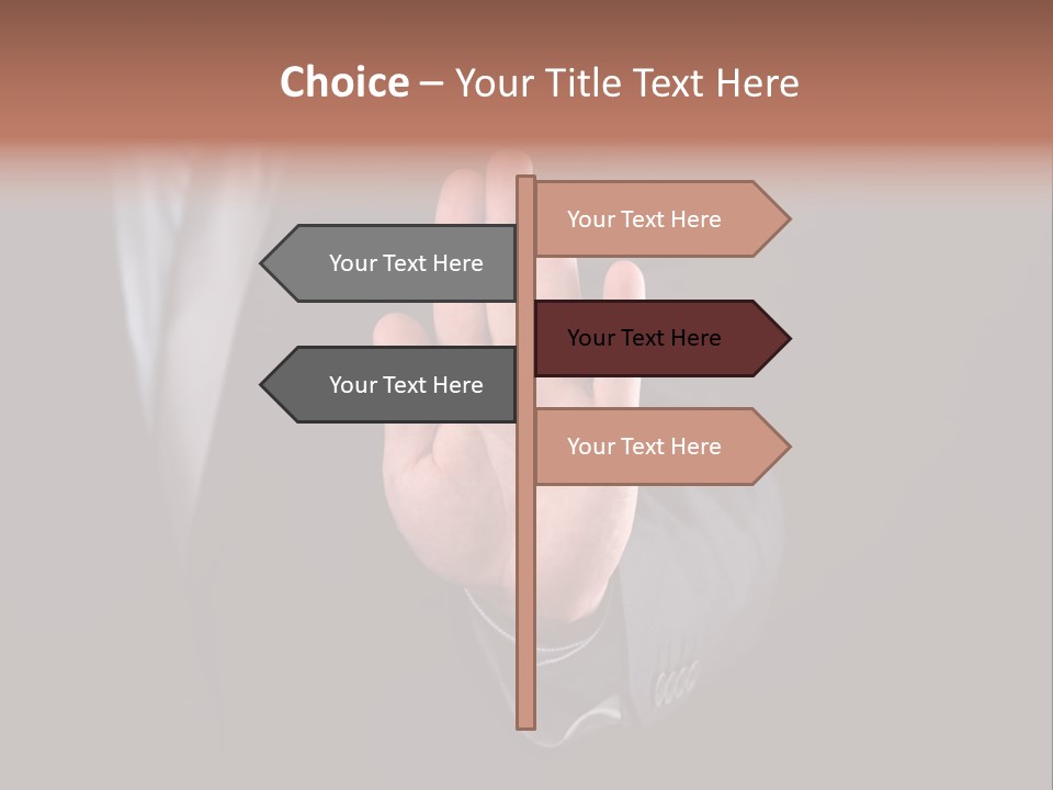 Suit Space Gesture PowerPoint Template