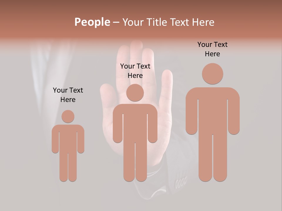 Suit Space Gesture PowerPoint Template