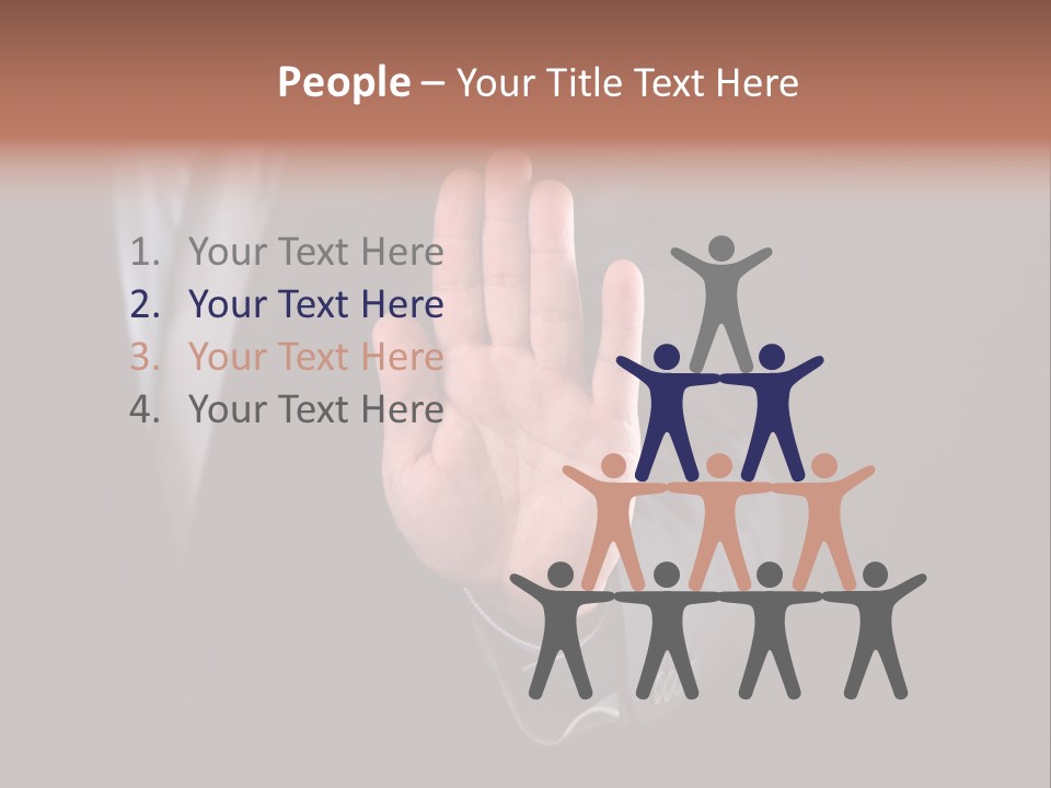 Suit Space Gesture PowerPoint Template