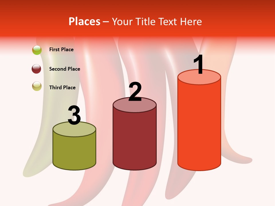 White Isolated Yellow PowerPoint Template