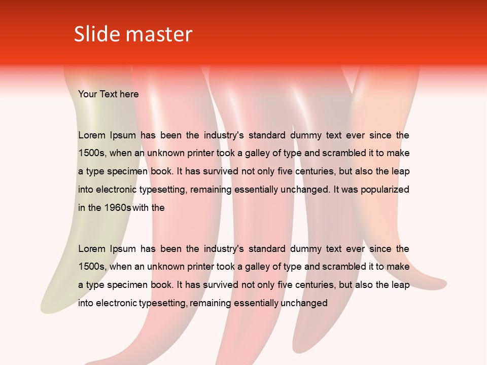 White Isolated Yellow PowerPoint Template