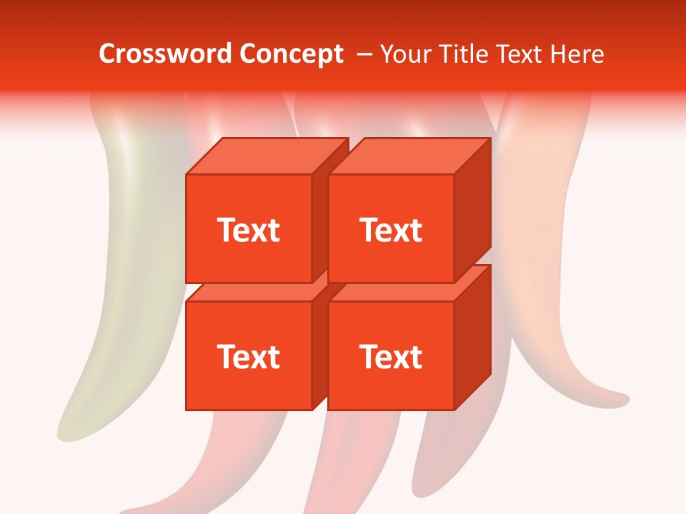 White Isolated Yellow PowerPoint Template
