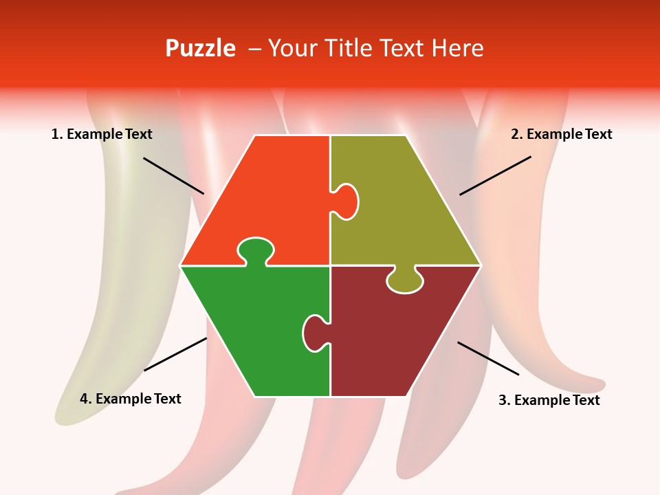 White Isolated Yellow PowerPoint Template