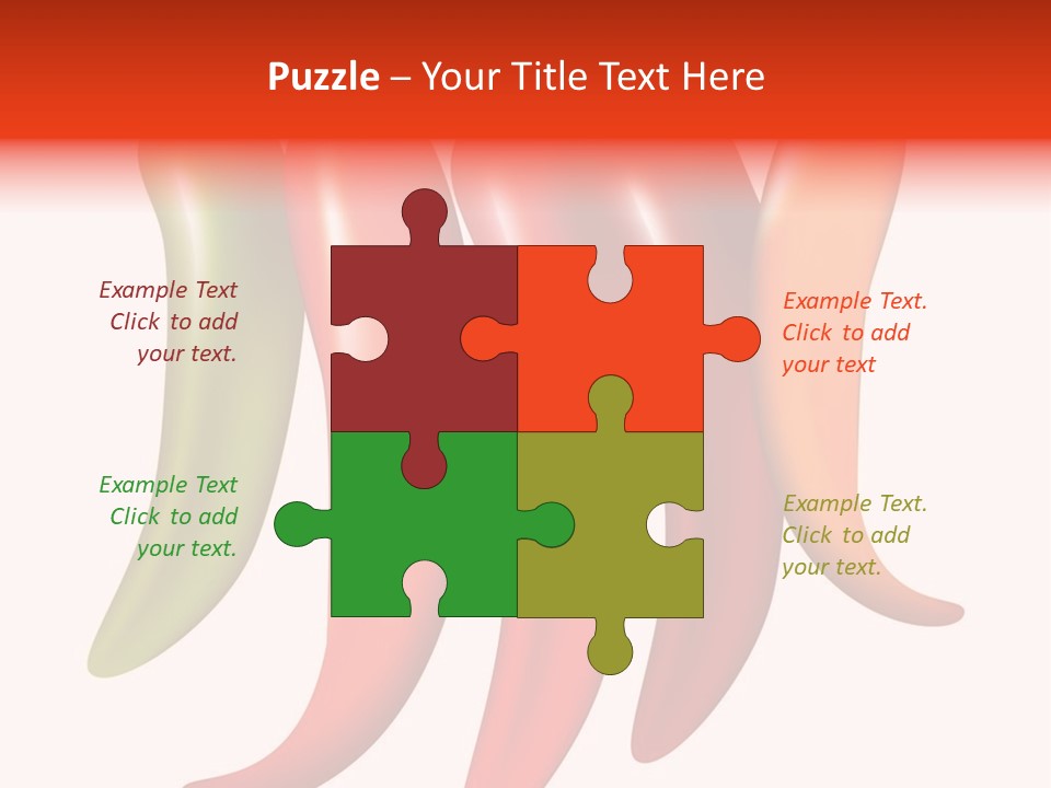 White Isolated Yellow PowerPoint Template