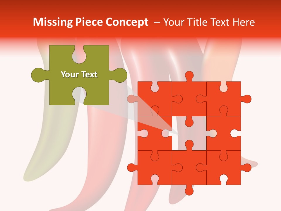 White Isolated Yellow PowerPoint Template