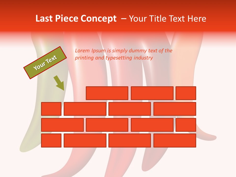 White Isolated Yellow PowerPoint Template