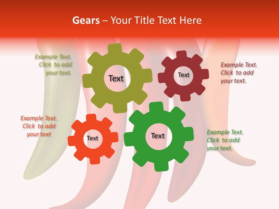 White Isolated Yellow PowerPoint Template