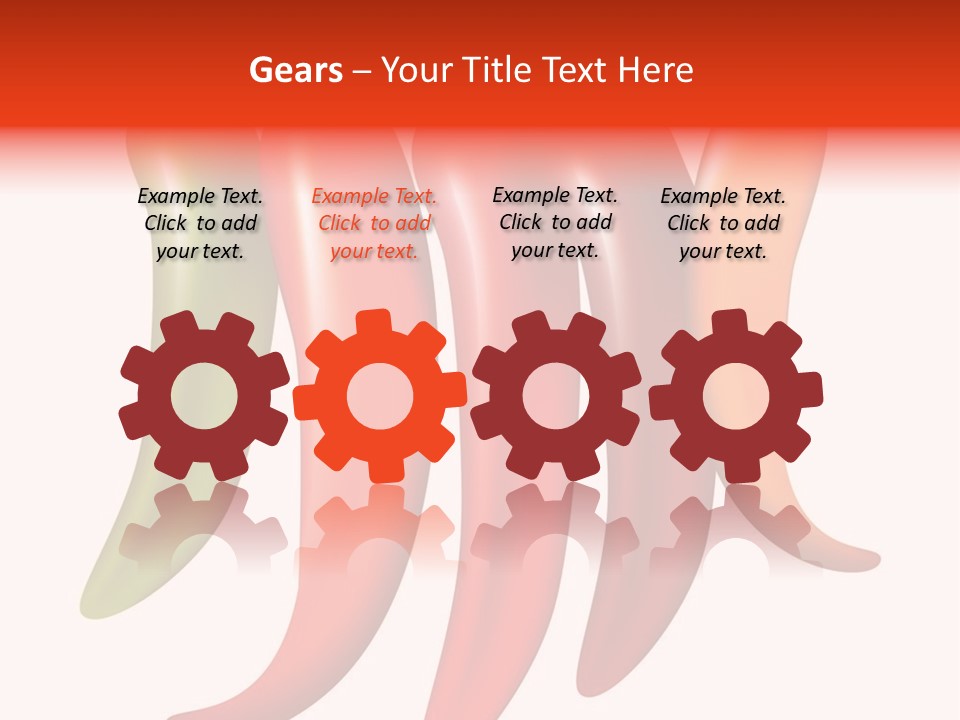 White Isolated Yellow PowerPoint Template