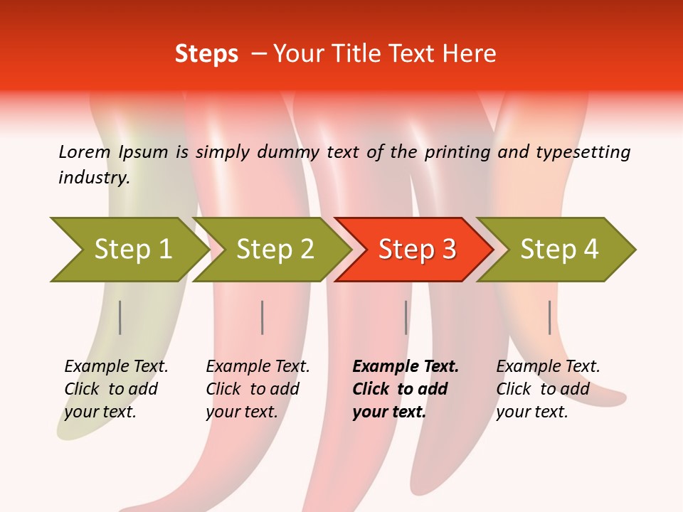 White Isolated Yellow PowerPoint Template