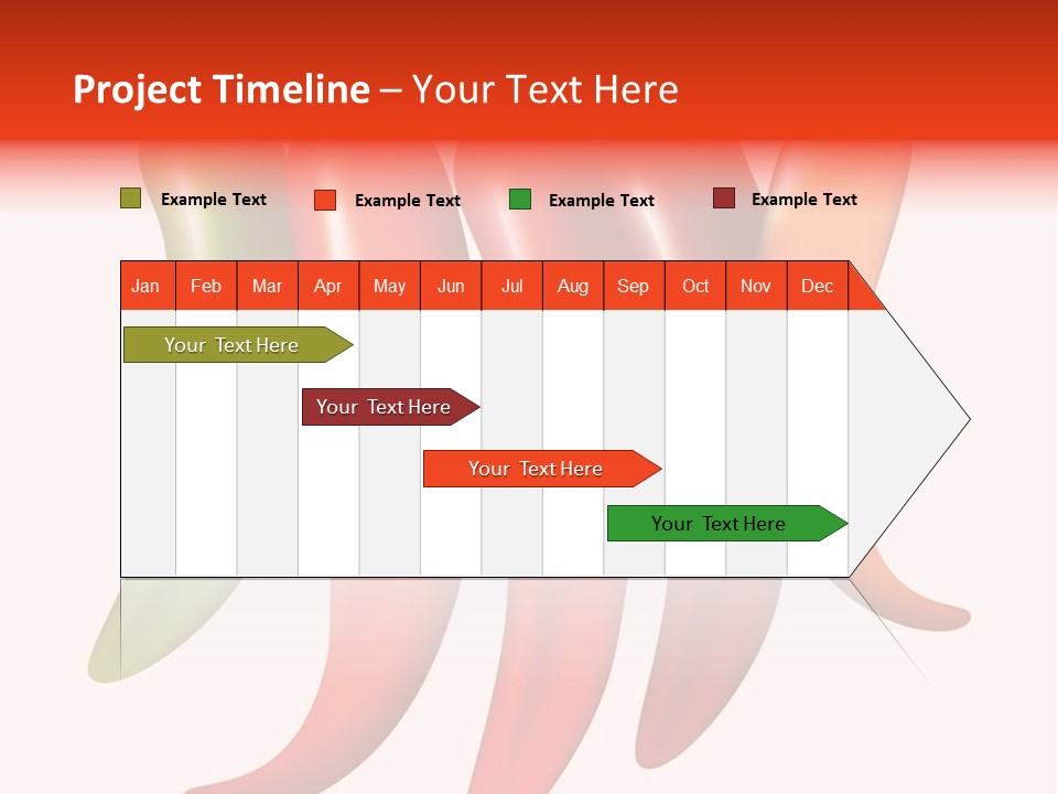White Isolated Yellow PowerPoint Template