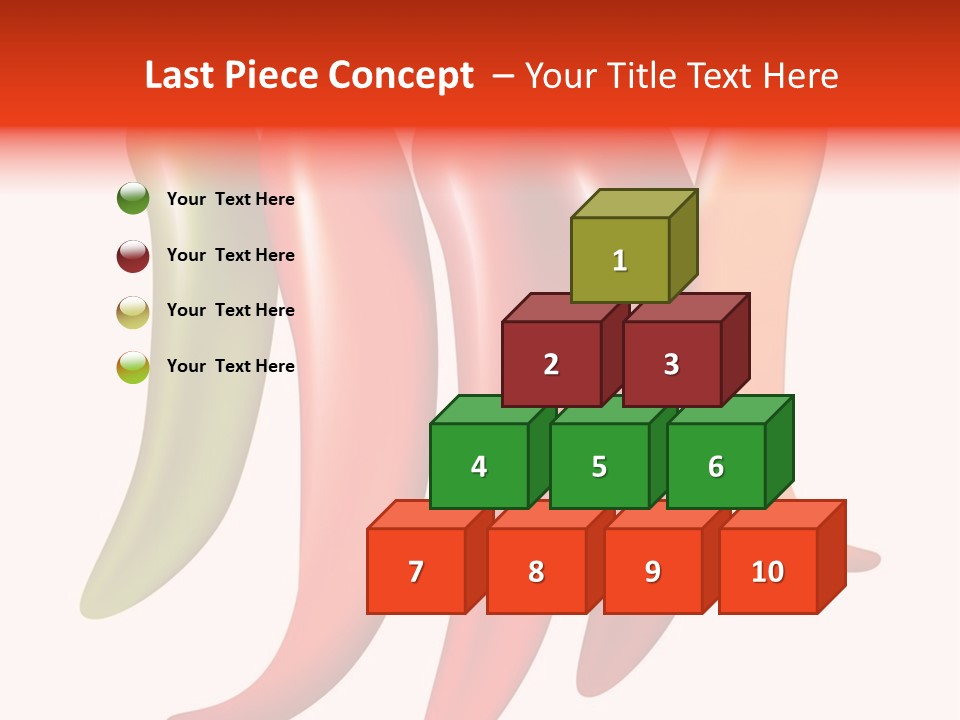 White Isolated Yellow PowerPoint Template