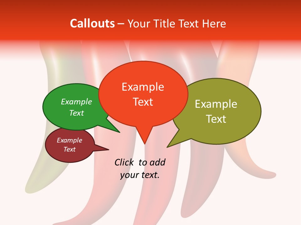 White Isolated Yellow PowerPoint Template