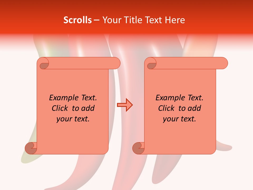 White Isolated Yellow PowerPoint Template