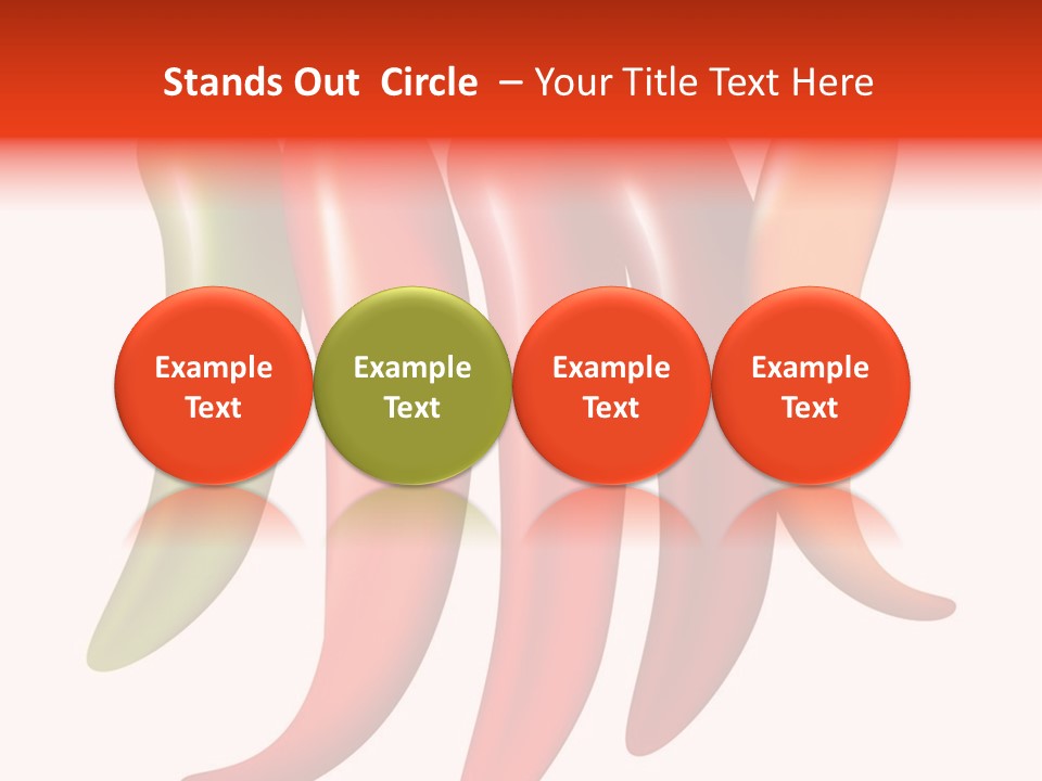 White Isolated Yellow PowerPoint Template