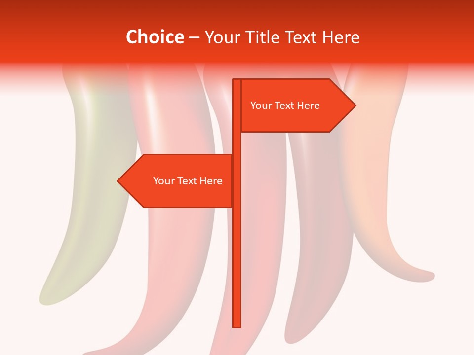 White Isolated Yellow PowerPoint Template